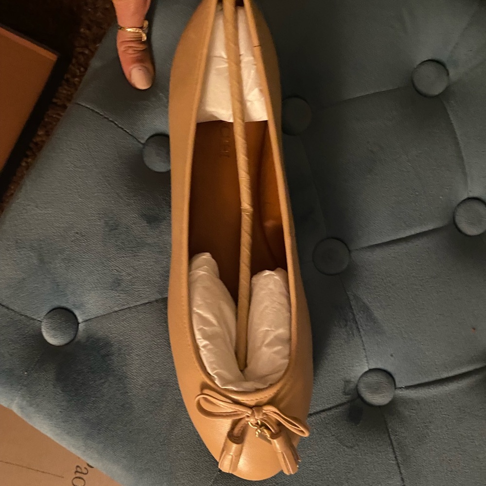 Coach nude ballet flats size 10